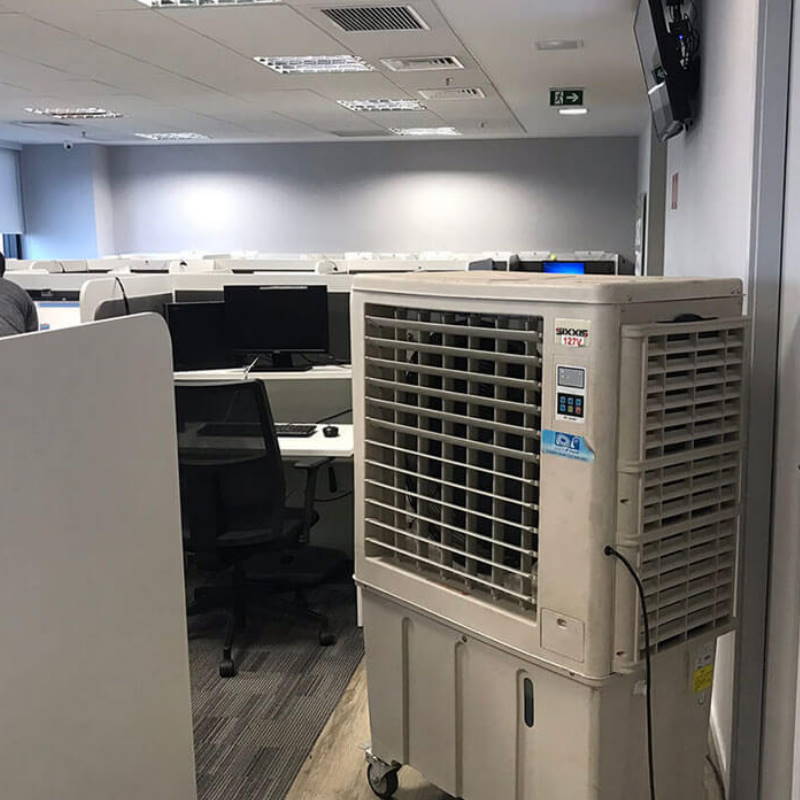 aluguel ventiladores climatizadores escritorio trabalho rj 1